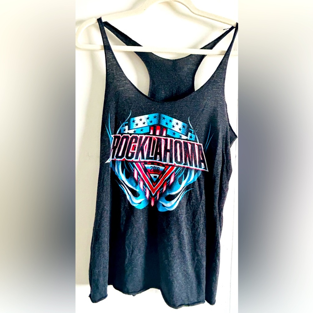ROCKLAHOMA 2018 official merch WOMENS RACER BACK TANK